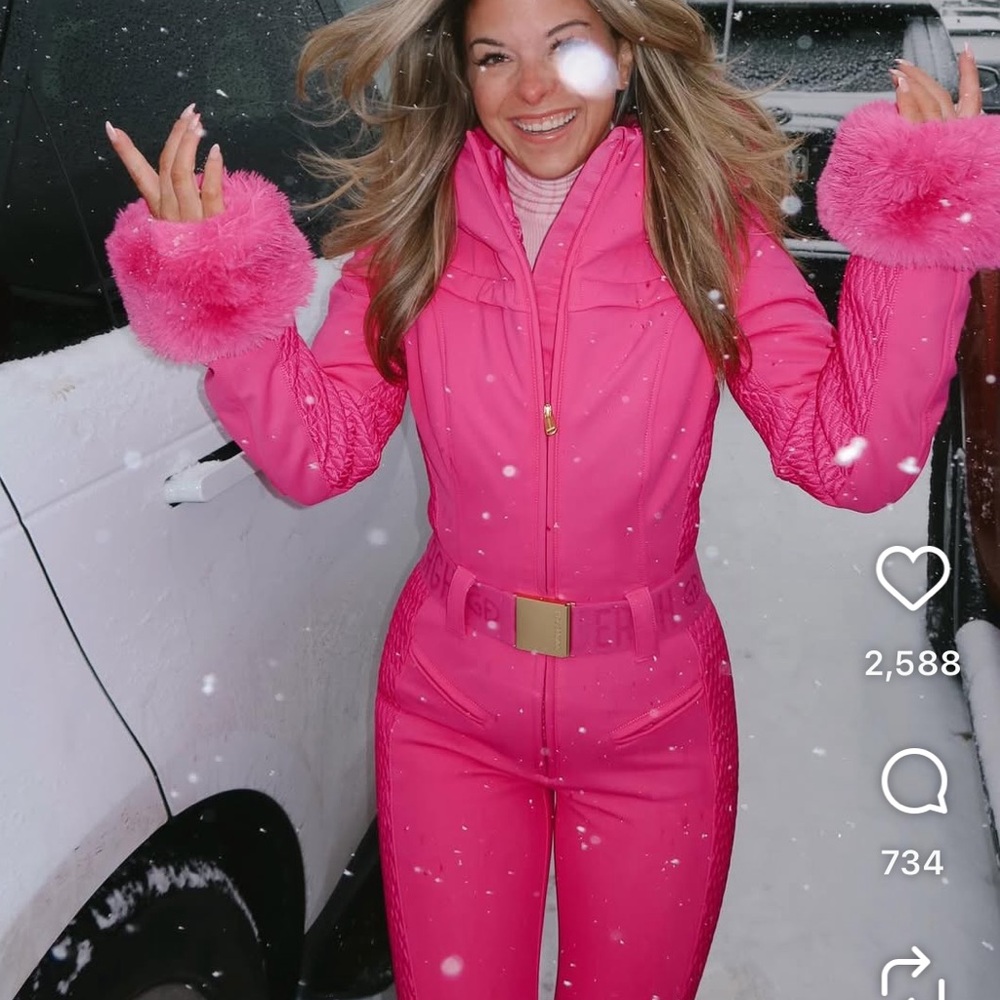 Goldbergh pink angele ski suit